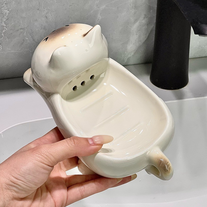 The New High-end Ceramic Soap  - Home Essentials Bathroom Storage 评论和价格