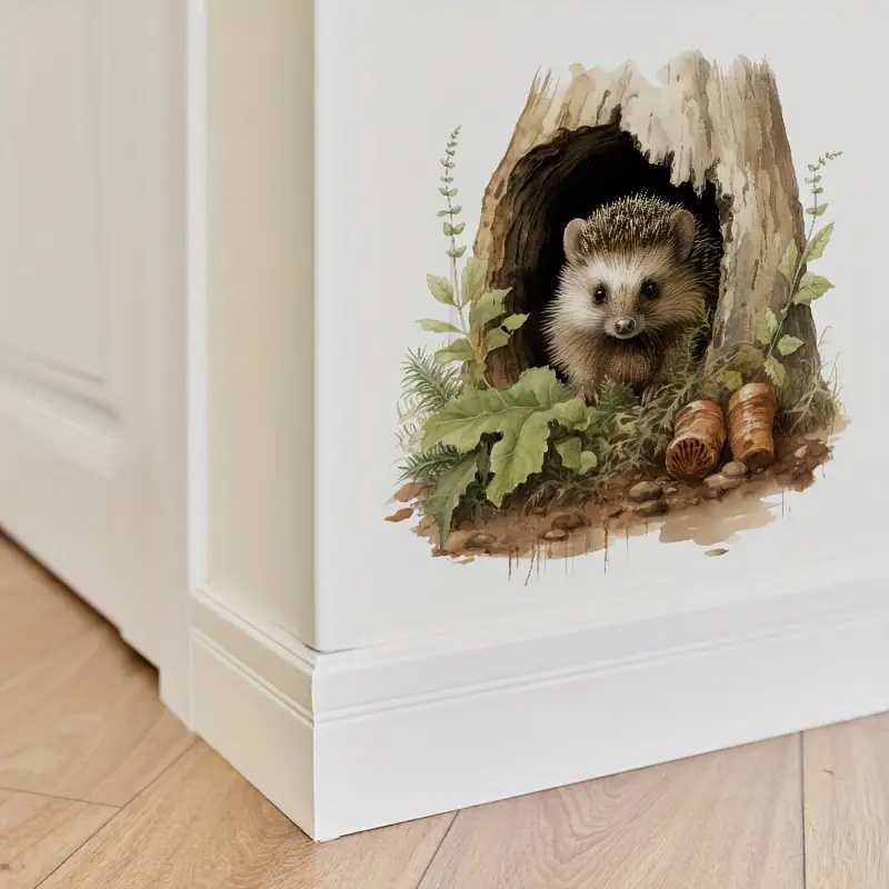 Little Hedgehog Hole Decal, To - Home Toilet Bathroom Design 评论和价格