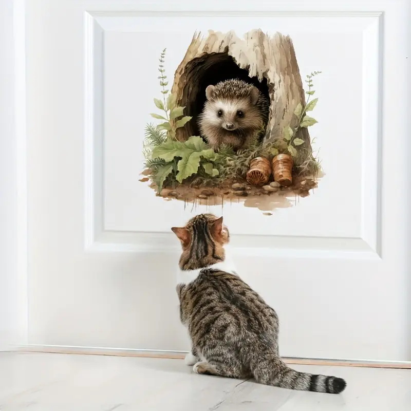 Little Hedgehog Hole Decal, To - Home Toilet Bathroom Design 评论和价格